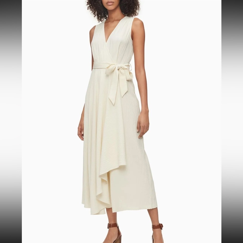 CALVIN Klein off white jumpsuit/dress style. Never worn. Size 10.